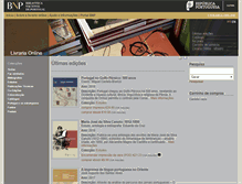 Tablet Screenshot of livrariaonline.bnportugal.pt